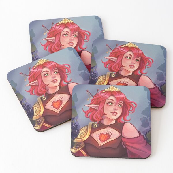 Item preview, Elf queen with fantasy crystal heart designed and sold by KyrartLove.
