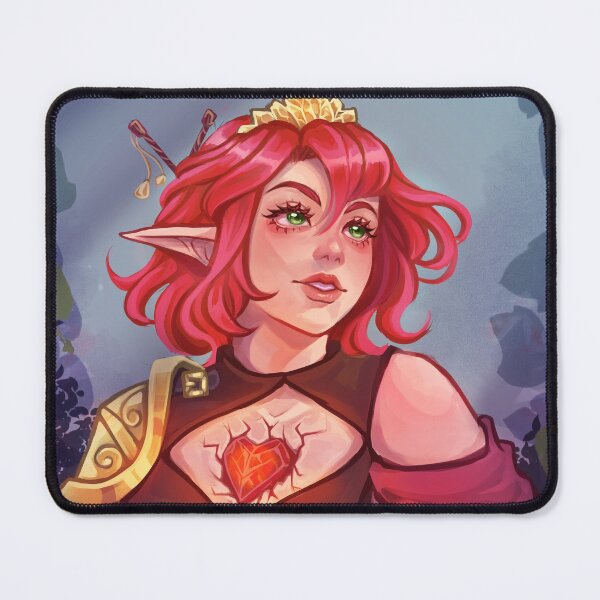Item preview, Elf queen with fantasy crystal heart designed and sold by KyrartLove.