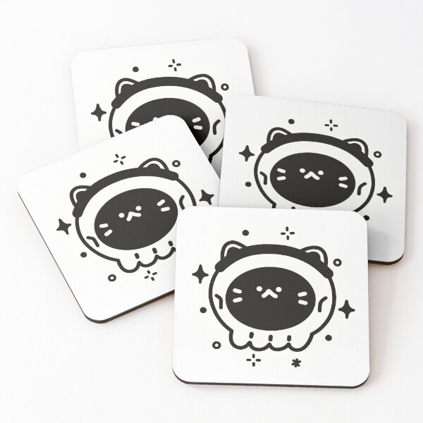 Item preview, Halloween Skull Cat Boy Art Spooky Gothic Black Cat Design designed and sold by mimimiao.