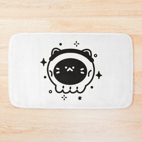 Item preview, Halloween Skull Cat Boy Art Spooky Gothic Black Cat Design designed and sold by mimimiao.