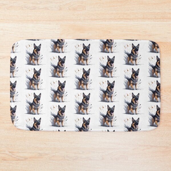 Item preview, German shepherd runs happily designed and sold by BaliamShop.