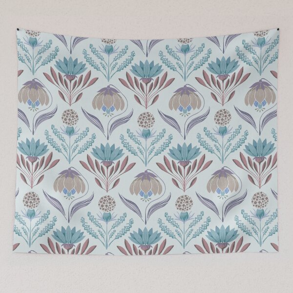 Item preview, Enigmatic Blooms [pale blue] designed and sold by Aia UENO design.