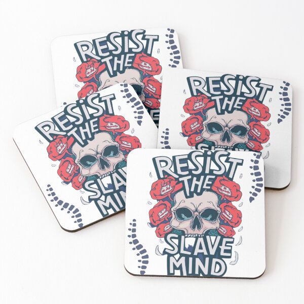 Item preview, Resist The Slave Mind-skull design designed and sold by Mohommadzaki Mulla.
