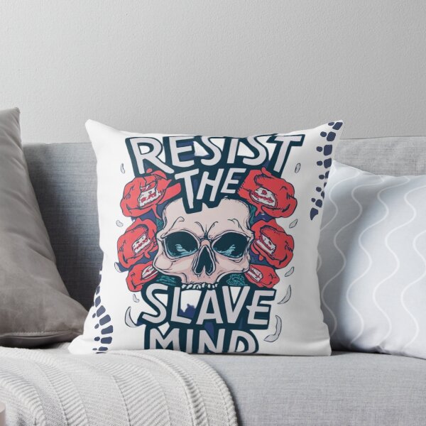 Item preview, Resist The Slave Mind-skull design designed and sold by Mohommadzaki Mulla.