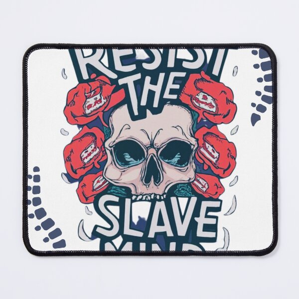 Item preview, Resist The Slave Mind-skull design designed and sold by Mohommadzaki Mulla.