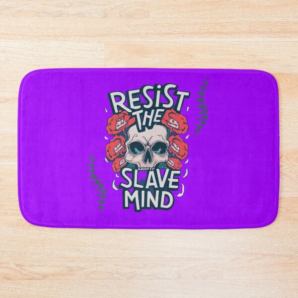 Item preview, Resist The Slave Mind-skull design designed and sold by Mohommadzaki Mulla.