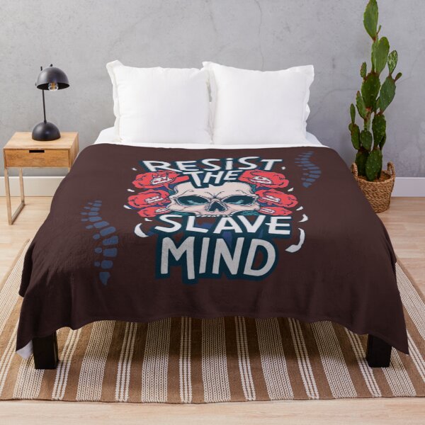 Item preview, Resist The Slave Mind-skull design designed and sold by Mohommadzaki Mulla.