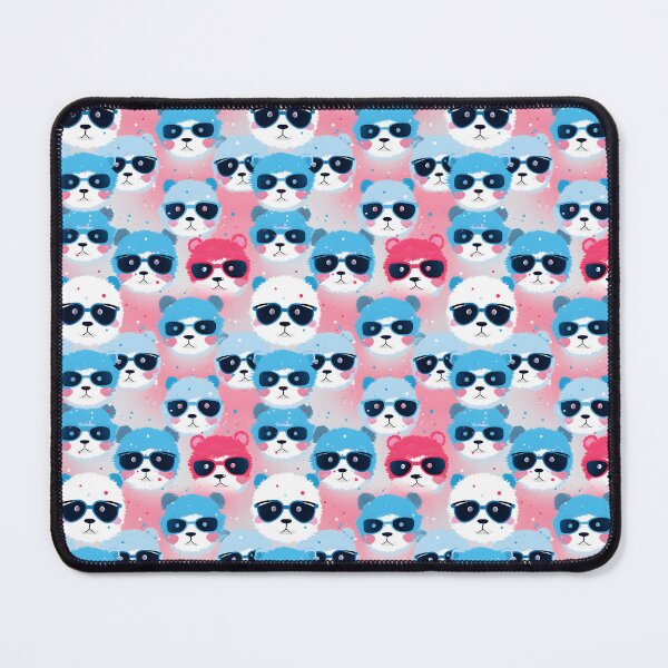 Item preview, Blue and Pink Cute Panda Composite Overlay Pattern #1 designed and sold by ARTficiallyAnon.