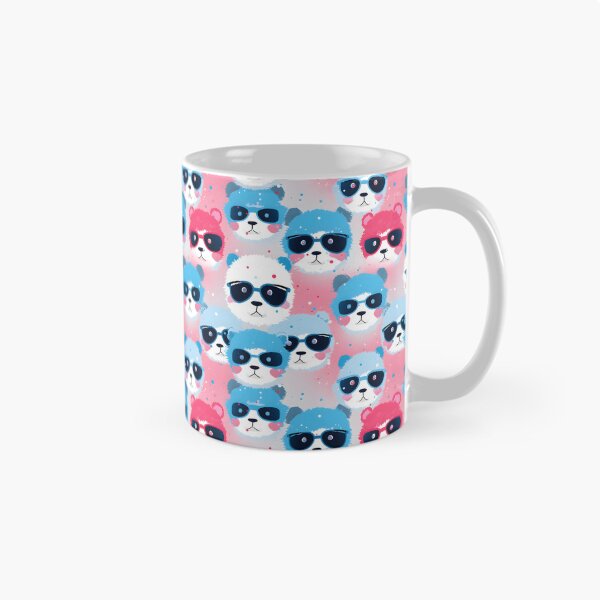 Item preview, Blue and Pink Cute Panda Composite Overlay Pattern #1 designed and sold by ARTficiallyAnon.