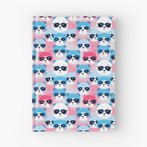 Item preview, Blue and Pink Cute Panda Composite Overlay Pattern #1 designed and sold by ARTficiallyAnon.