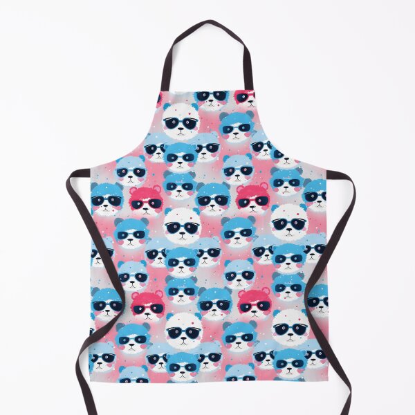 Item preview, Blue and Pink Cute Panda Composite Overlay Pattern #1 designed and sold by ARTficiallyAnon.