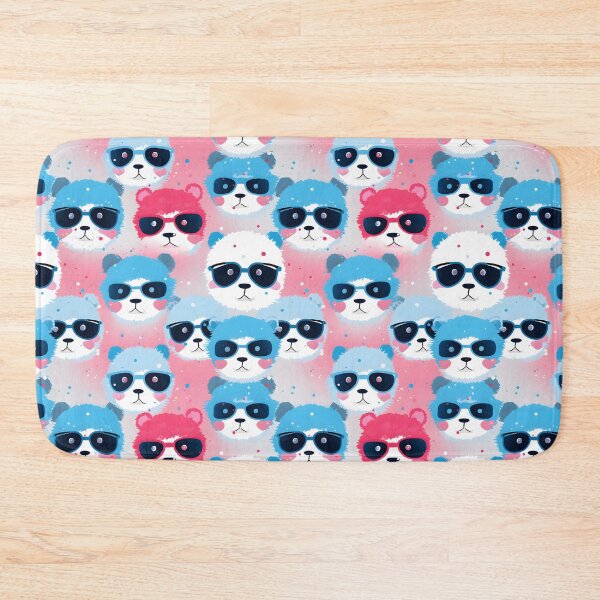 Item preview, Blue and Pink Cute Panda Composite Overlay Pattern #1 designed and sold by ARTficiallyAnon.
