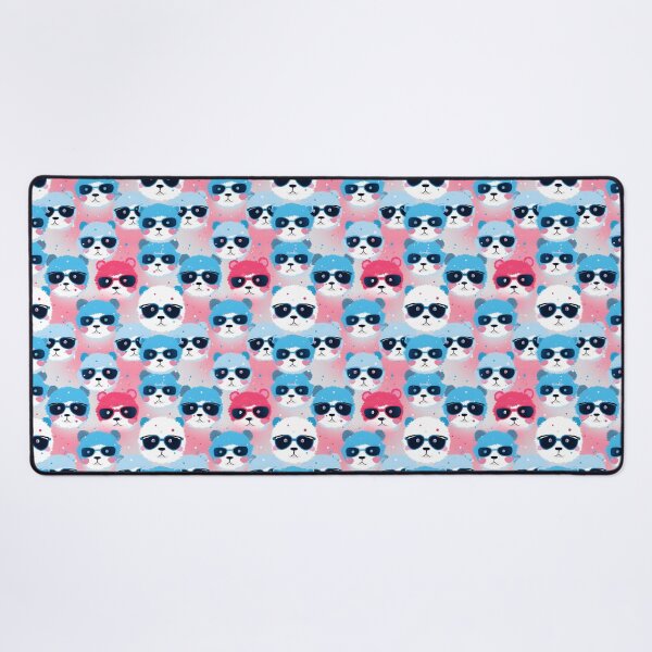 Item preview, Blue and Pink Cute Panda Composite Overlay Pattern #1 designed and sold by ARTficiallyAnon.
