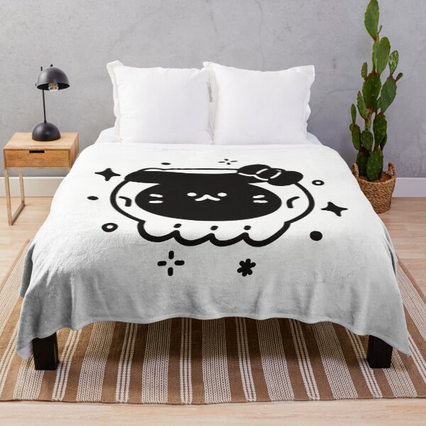 Item preview, Halloween Skull Cat Girl Art Spooky Gothic Black Cat Design designed and sold by mimimiao.