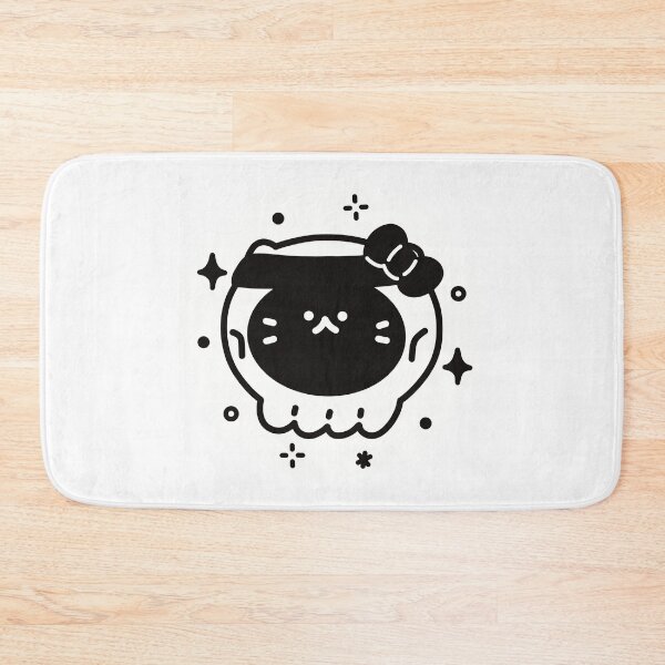 Item preview, Halloween Skull Cat Girl Art Spooky Gothic Black Cat Design designed and sold by mimimiao.