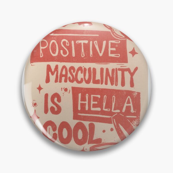 Item preview, Positive masculinity is hella cool (Orange) designed and sold by TransStamps.