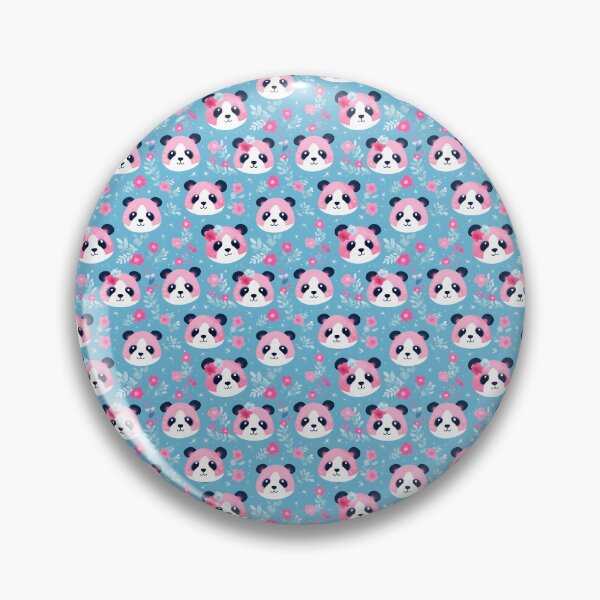 Item preview, Blue and Pink Cute Panda Composite Overlay Pattern #2 designed and sold by ARTficiallyAnon.