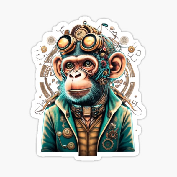 Item preview, Steampunk Monkey designed and sold by blakfrog.