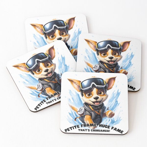 Item preview, Chihuahua's Snowy Sashay: Winter Ski Dance Tee designed and sold by Moisky Art.