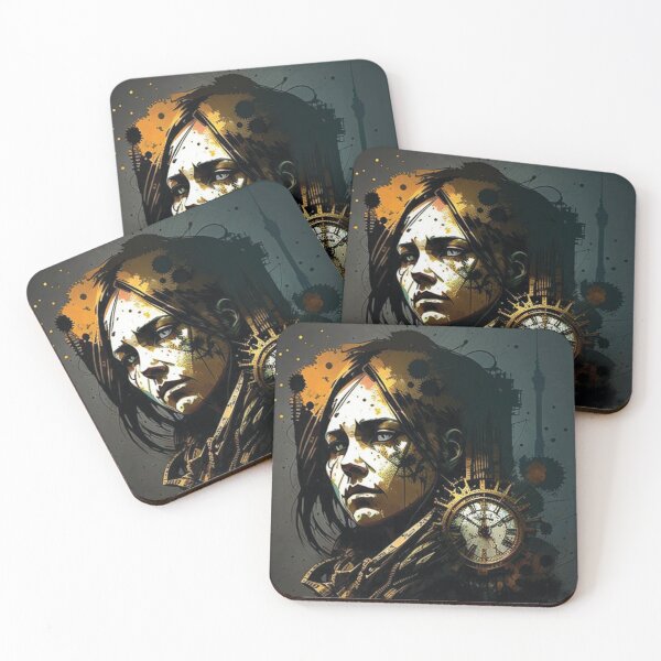Item preview, Steampunk Portrait #8 - Sticker and T-Shirt Design designed and sold by MindAsylum.