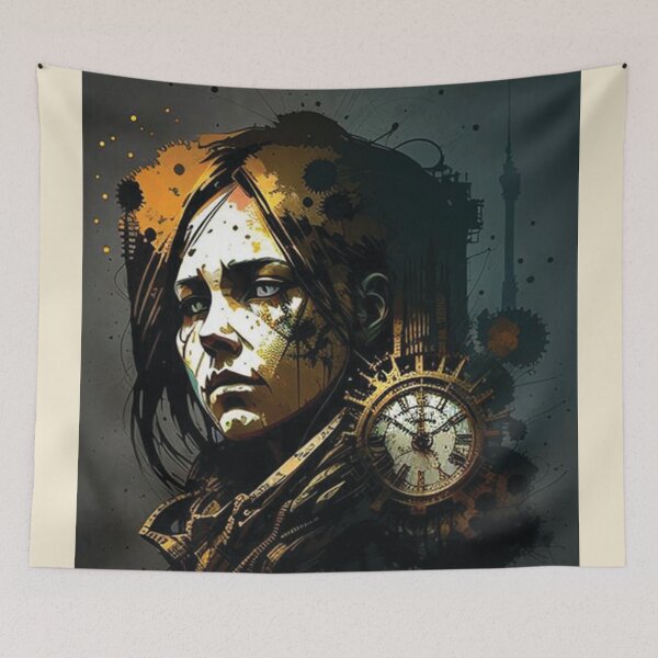 Item preview, Steampunk Portrait #8 - Sticker and T-Shirt Design designed and sold by MindAsylum.