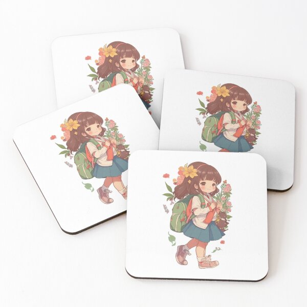 Item preview, A clipart of a cute little girl wearing bag.  designed and sold by Vegasstickers.