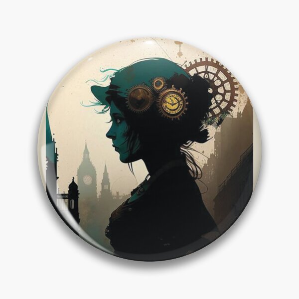 Item preview, Steampunk Portrait #9 - Sticker and T-Shirt Design designed and sold by MindAsylum.