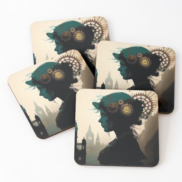 Item preview, Steampunk Portrait #9 - Sticker and T-Shirt Design designed and sold by MindAsylum.