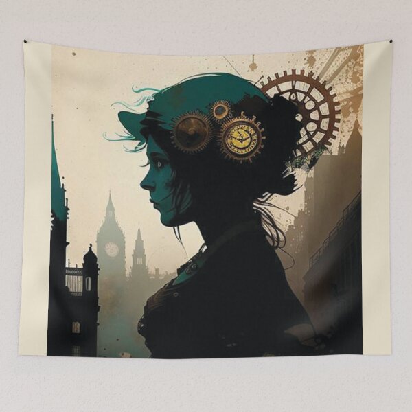 Item preview, Steampunk Portrait #9 - Sticker and T-Shirt Design designed and sold by MindAsylum.