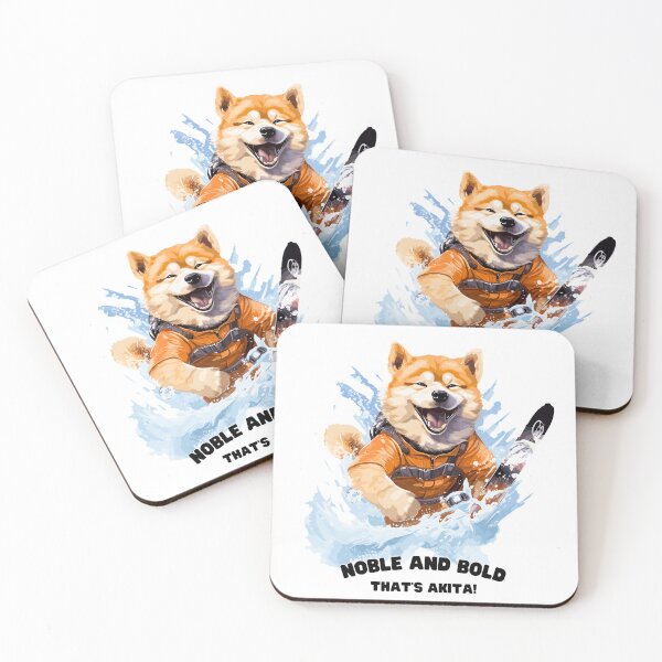 Item preview, Akita's Alpine Expedition: Winter Ski Quest Tee designed and sold by Moisky Art.