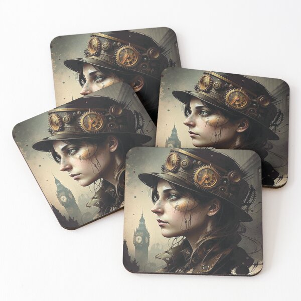 Item preview, Steampunk Portrait #12 - Sticker and T-Shirt Design designed and sold by MindAsylum.