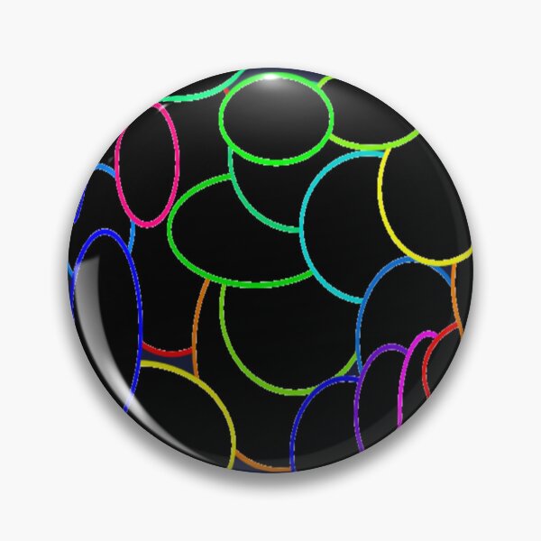 Item preview, Black and Multicolor Ellipses Abstract designed and sold by DianeBP.