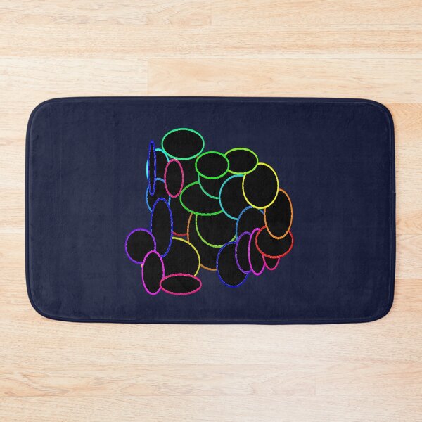 Item preview, Black and Multicolor Ellipses Abstract designed and sold by DianeBP.