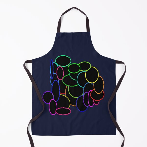 Item preview, Black and Multicolor Ellipses Abstract designed and sold by DianeBP.