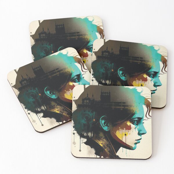 Item preview, Steampunk Portrait #13 - Sticker and T-Shirt Design designed and sold by MindAsylum.