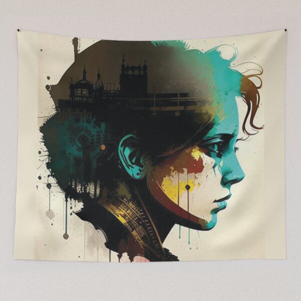 Item preview, Steampunk Portrait #13 - Sticker and T-Shirt Design designed and sold by MindAsylum.