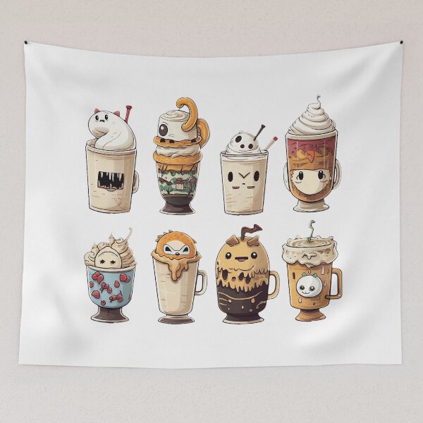 Item preview, Halloween Pumpkin Latte Drink Cup,Fall Coffee designed and sold by MeveyeZaz.