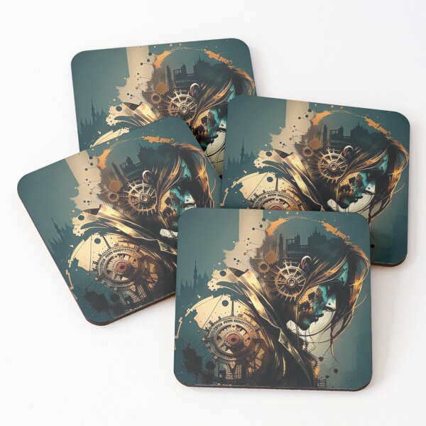 Item preview, Steampunk Portrait #14 - Sticker and T-Shirt Design designed and sold by MindAsylum.