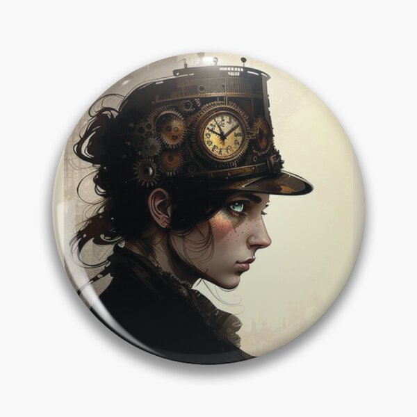 Item preview, Steampunk Portrait #15 - Sticker and T-Shirt Design designed and sold by MindAsylum.