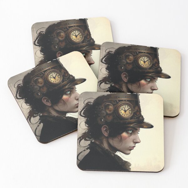 Item preview, Steampunk Portrait #15 - Sticker and T-Shirt Design designed and sold by MindAsylum.