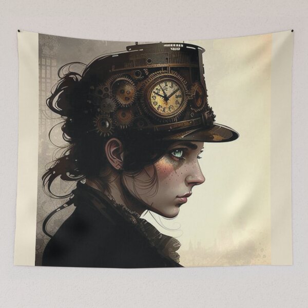 Item preview, Steampunk Portrait #15 - Sticker and T-Shirt Design designed and sold by MindAsylum.