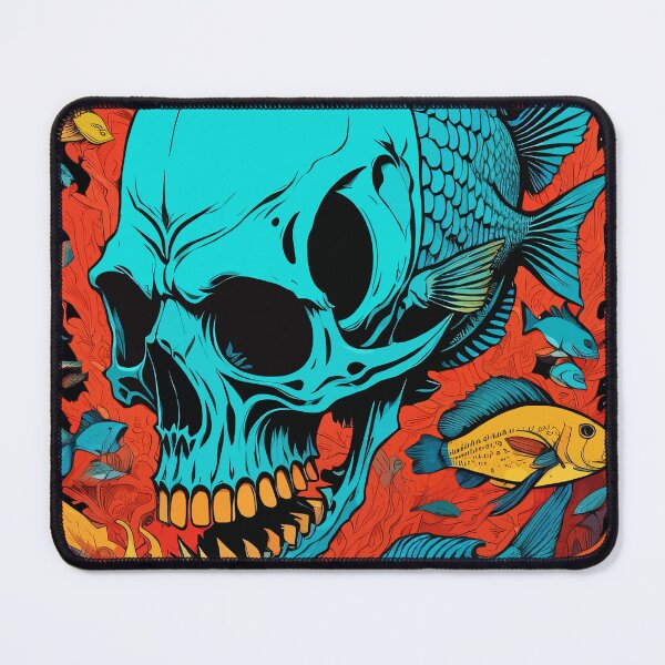 Item preview, Skull Fish Colored designed and sold by deathanarchy.