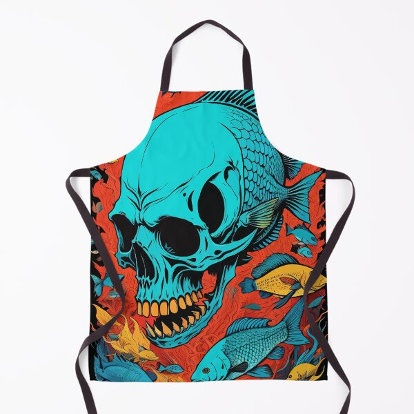 Item preview, Skull Fish Colored designed and sold by deathanarchy.