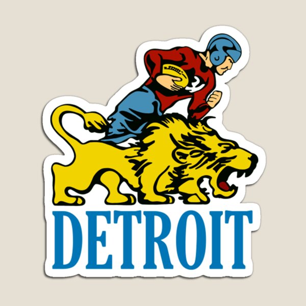 Detroit Lions Retro 5 X 3.5 Magnet - 032085408846