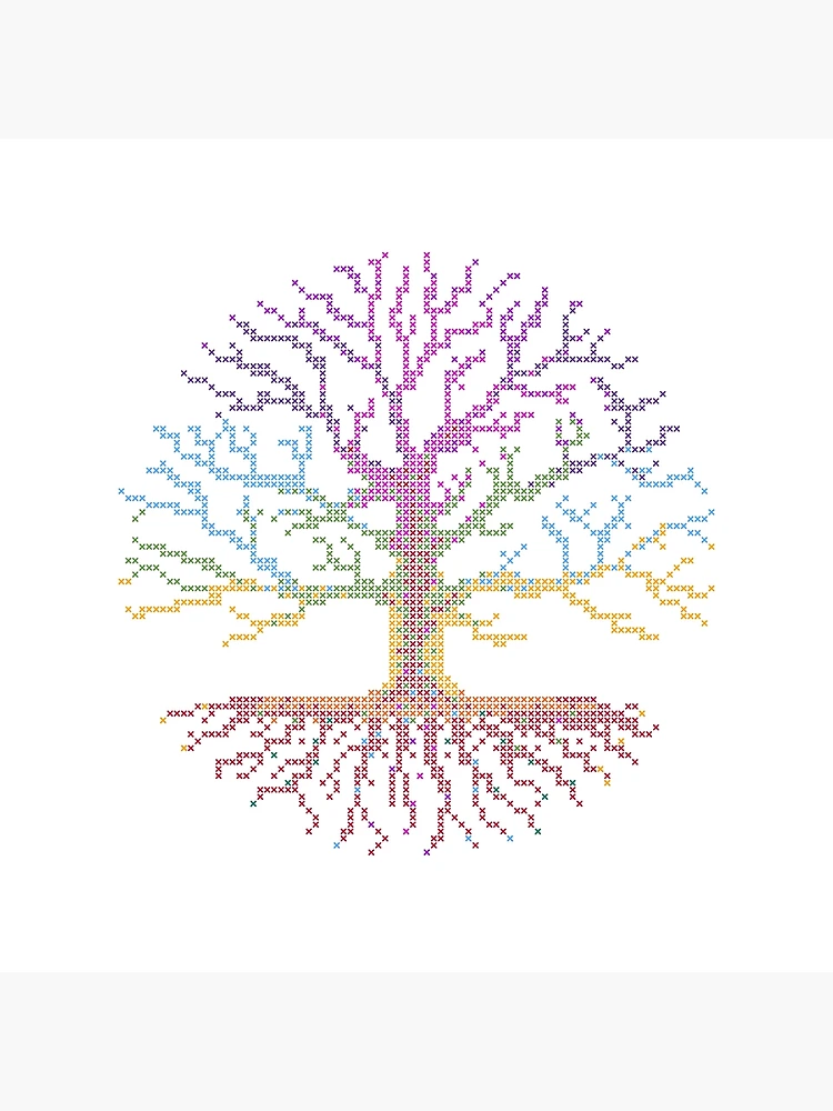 Chakra Tree of Life Mosaic Design Study