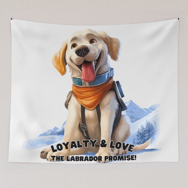 Item preview, Labrador's Winter Frolic: Alpine Ski Delight Tee designed and sold by Moisky Art.