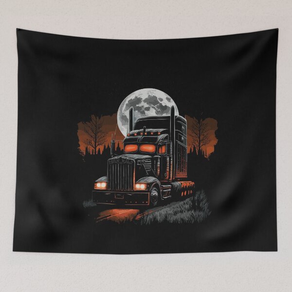 Item preview, Truckin' into Halloween: Festive Semi-Truck designed and sold by NoLimit-Merica.