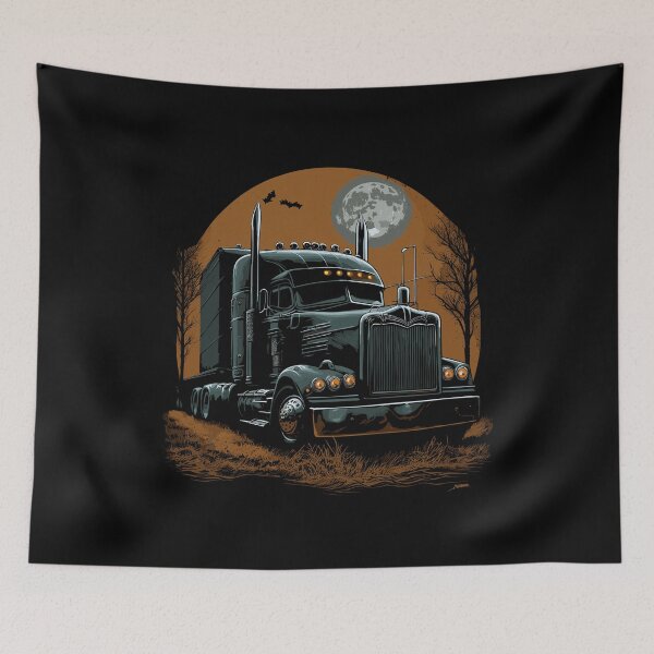 Item preview, Delivering Halloween Chills with Our Semi-Truck designed and sold by NoLimit-Merica.