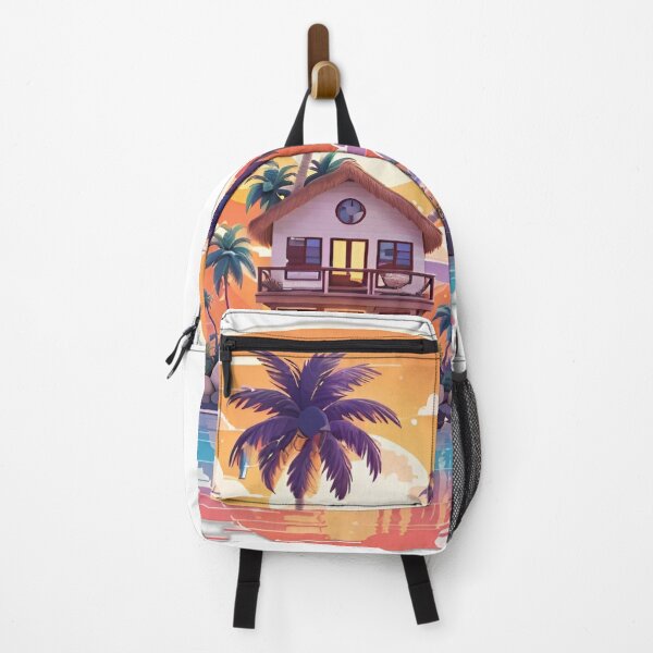 Item preview, Beach house sunset calming art vintage retro design designed and sold by Sukis-shop.