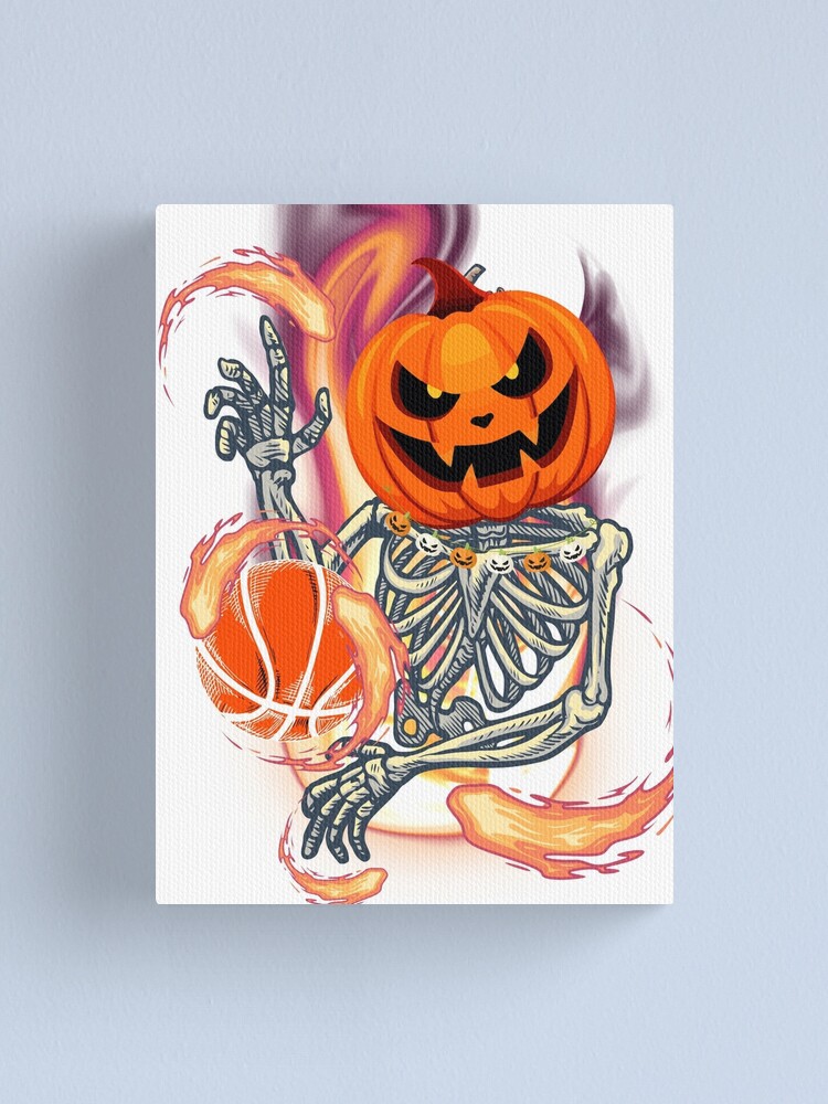 Basketball Skeleton Halloween Shirt Art-Dunking Skeleton T-Shirt